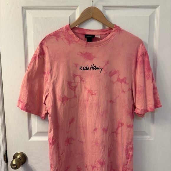 H&M Men Pink Tie-Dye Tee - Picture 1 of 3